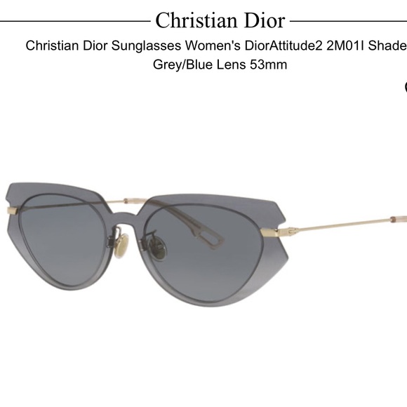 Dior Black and Gold Sunglasses - Picture 2 of 9